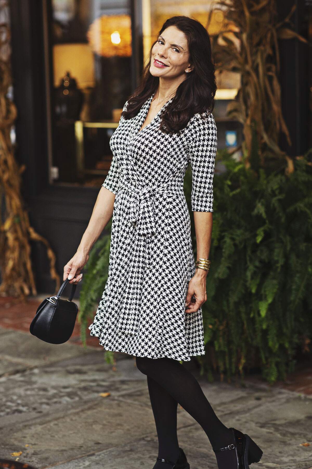 Ruby Dress - Houndstooth