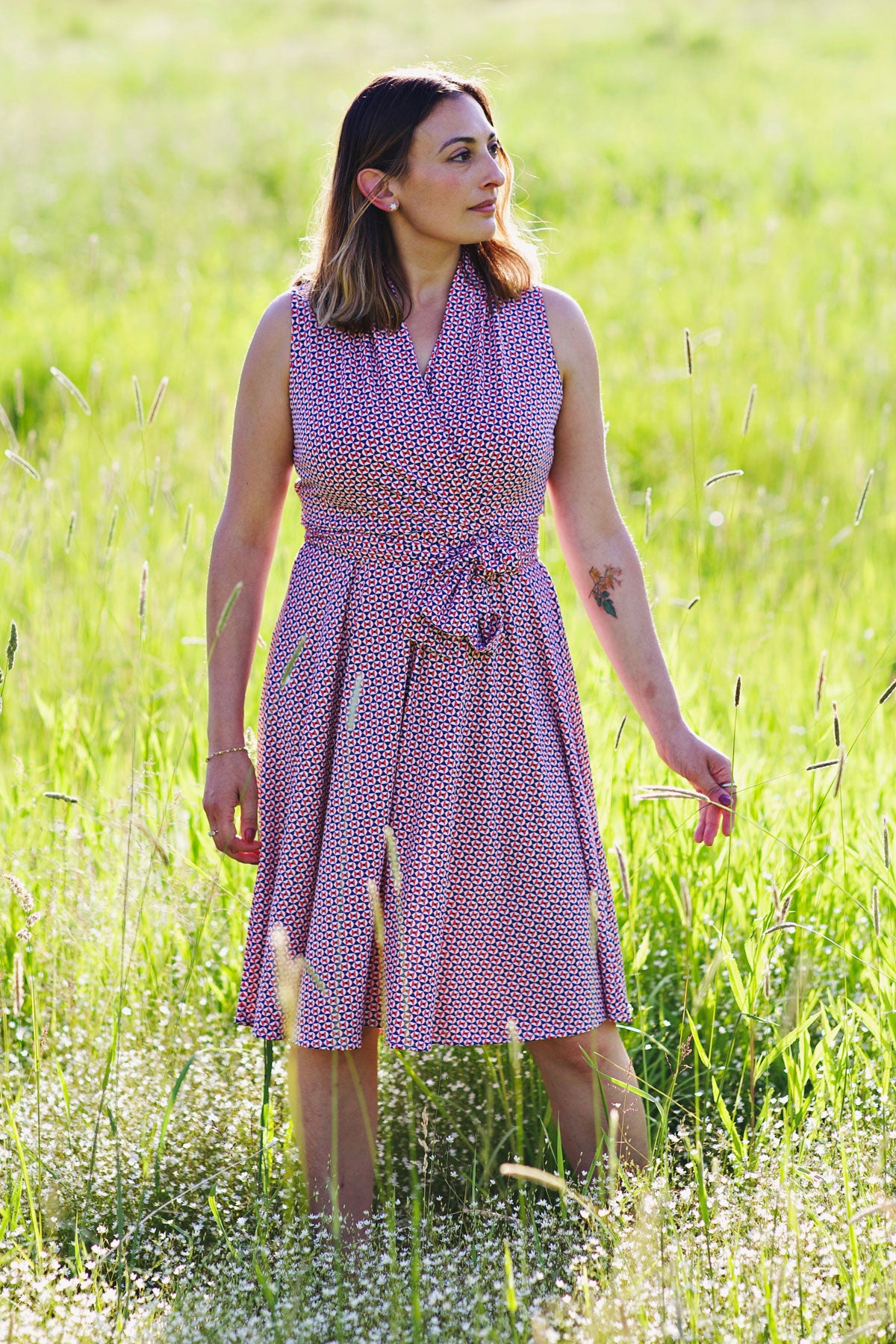 Ruby Dress - Nautical Geo FINAL SALE