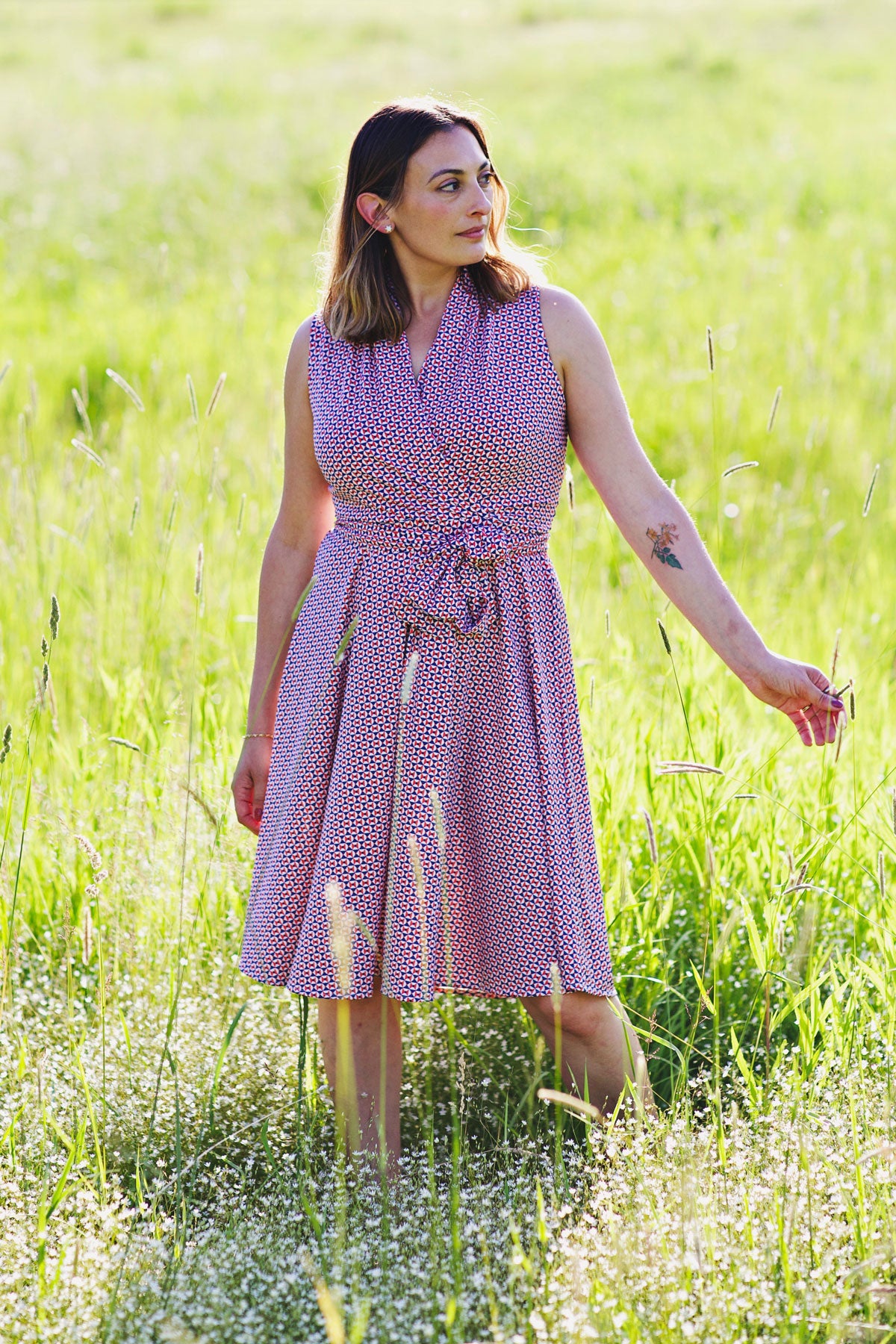 Ruby Dress - Nautical Geo FINAL SALE
