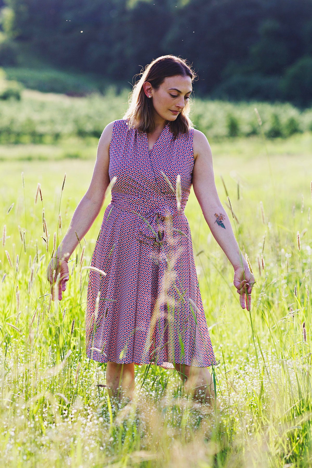 Ruby Dress - Nautical Geo FINAL SALE