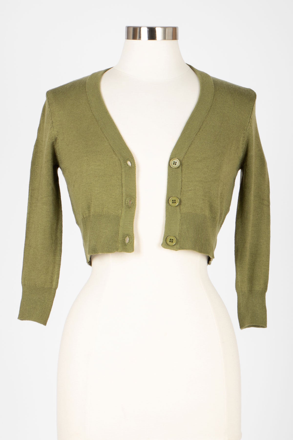 Sage Cropped Cardigan – karina dresses - Main Image
