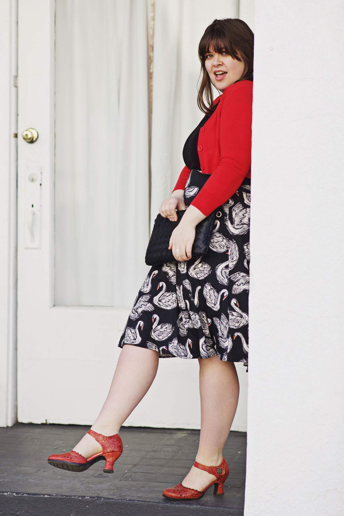 Sophia Skirt - Swans
