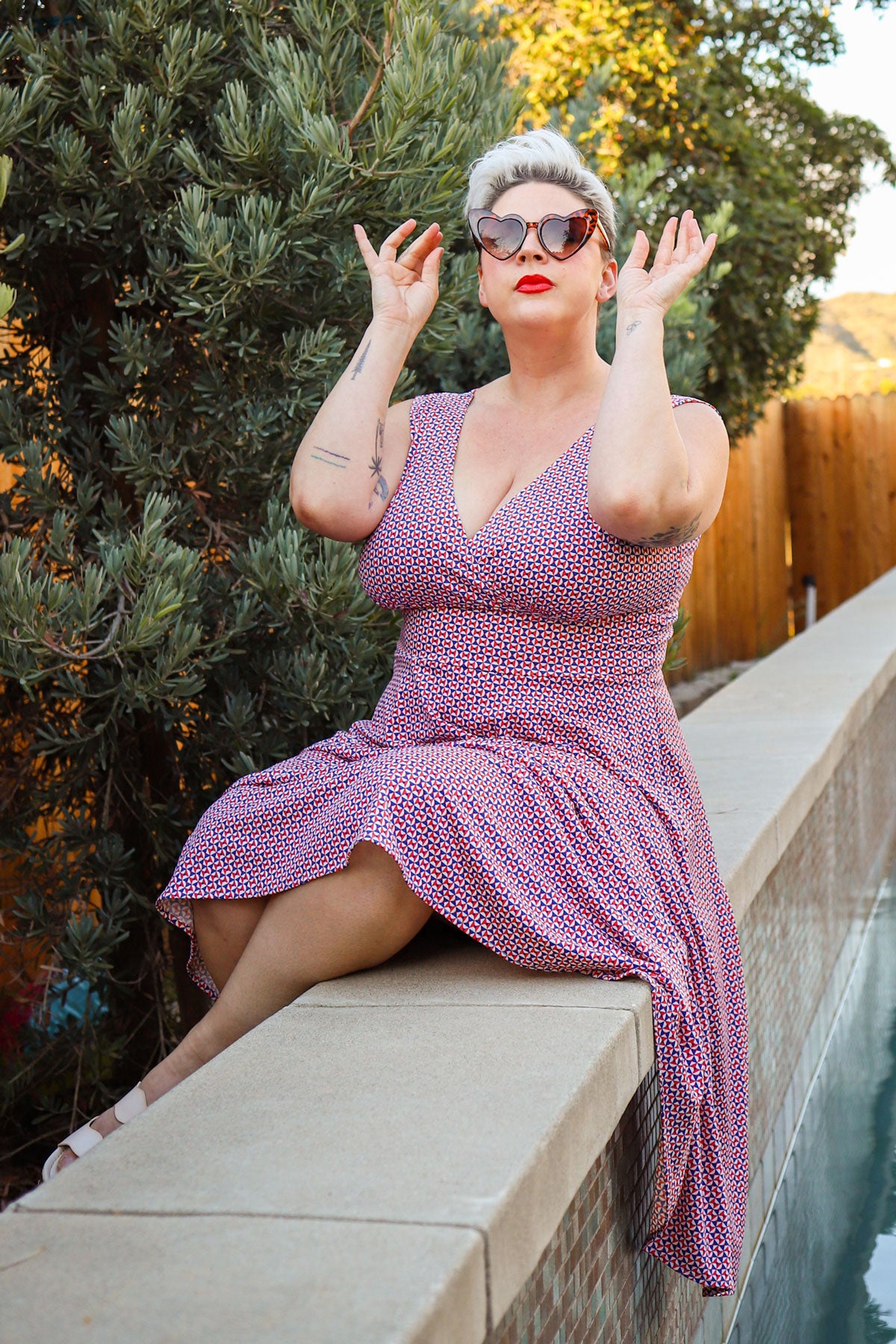 Abigail Dress in Nautical Geo by Karina Dresses
