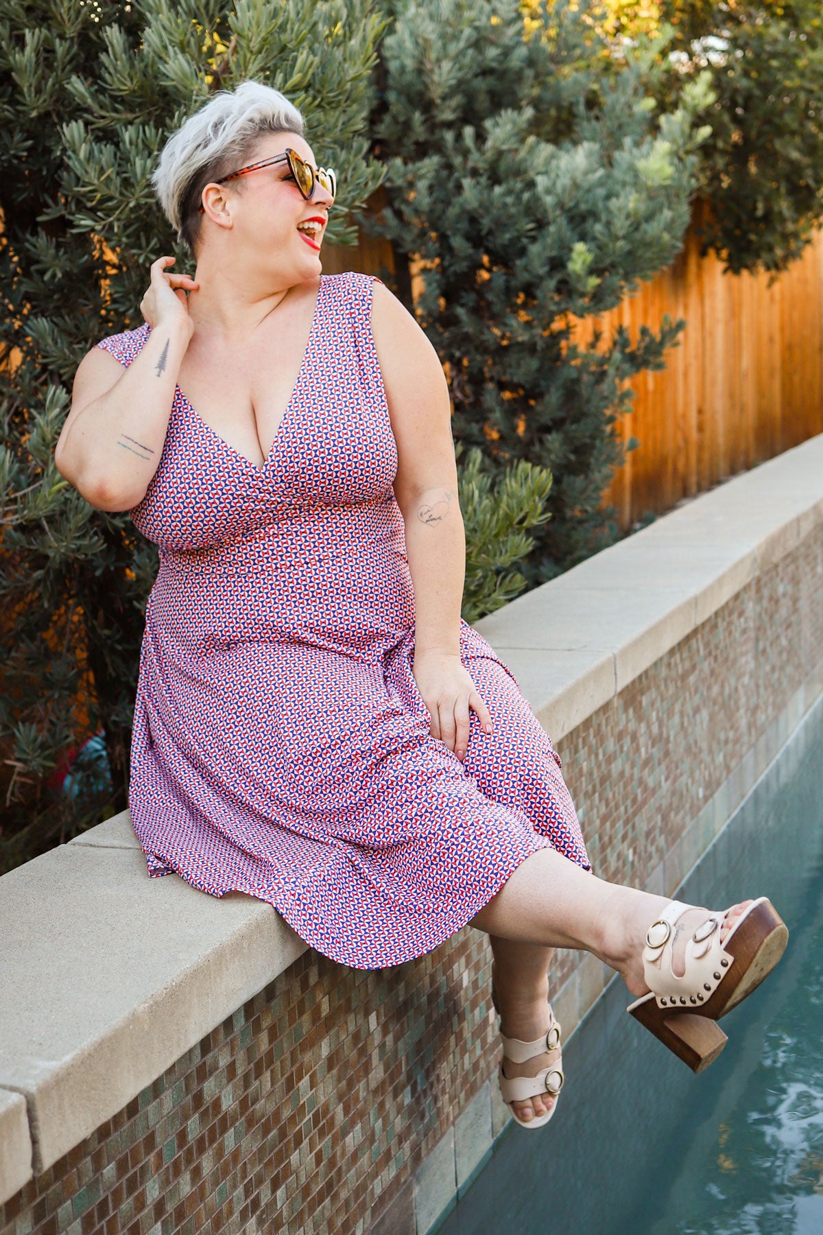 Abigail Dress in Nautical Geo by Karina Dresses