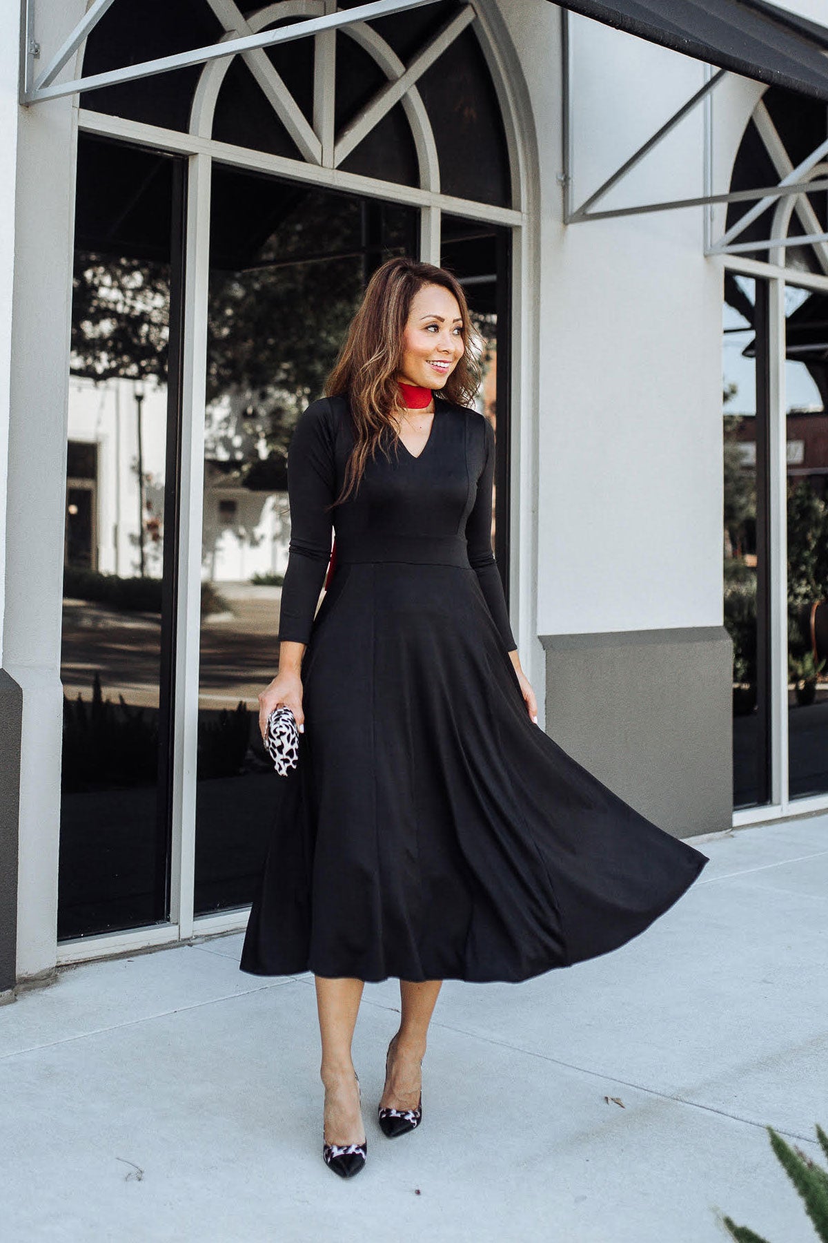 Cecelia Dress - Solid Black (Long Sleeves) XXS Cecelia Dress - Solid Black (Long Sleeves) XXS