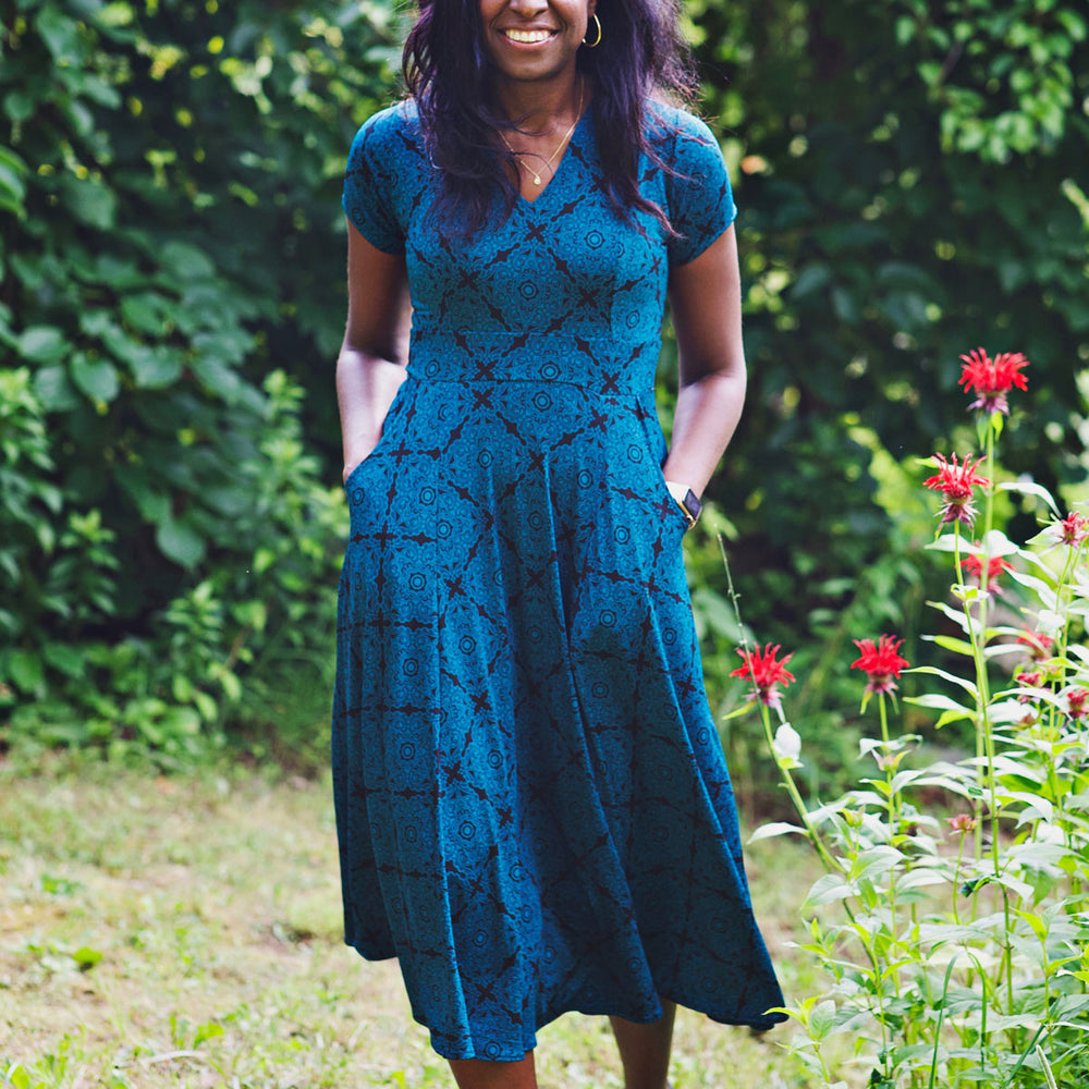 
                  
                    Cecelia Dress in Teal Temptation by Karina Dresses
                  
                