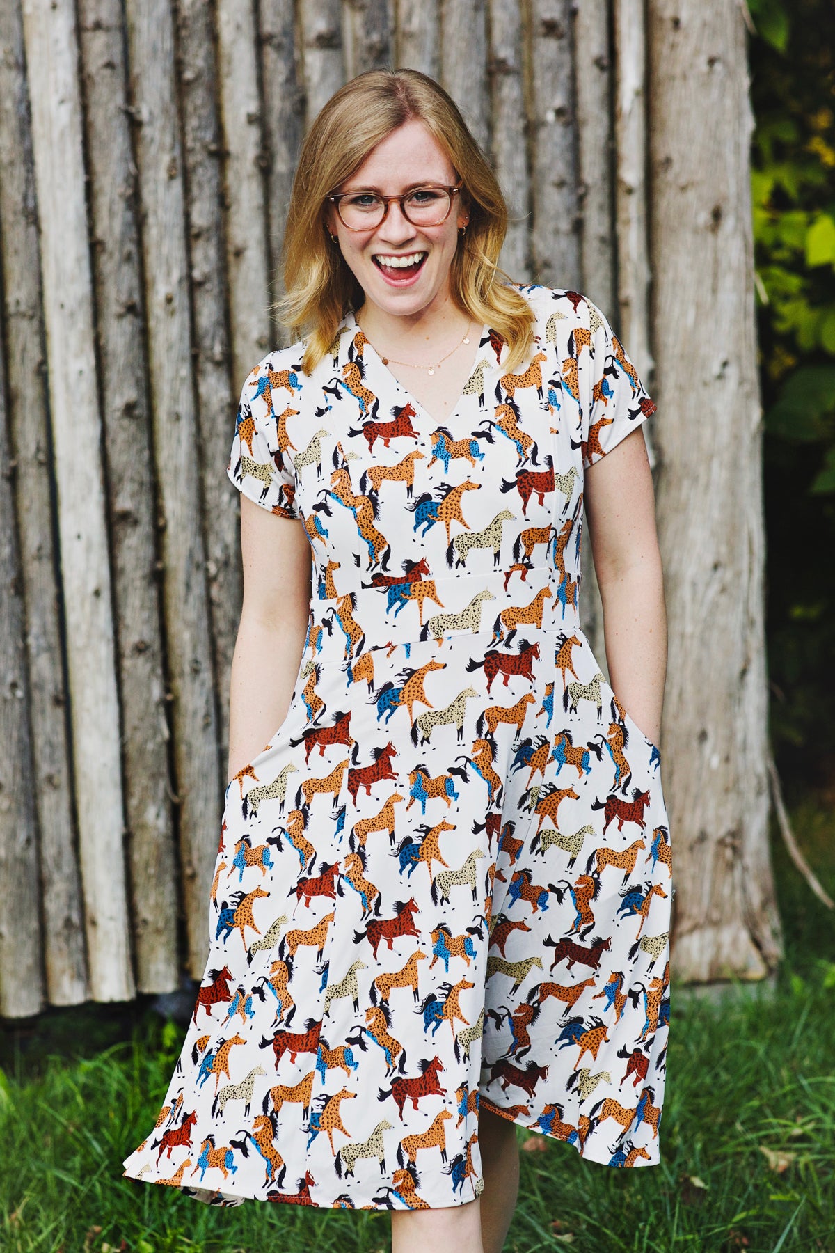 Cece Dress in Wild Horses by Karina Dresses