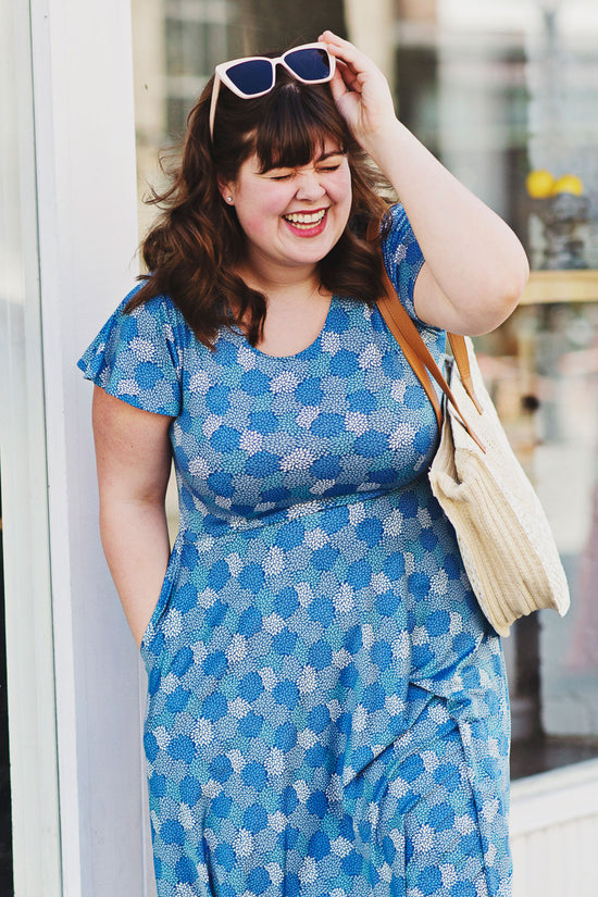 Emily Dress - Blues in Bloom