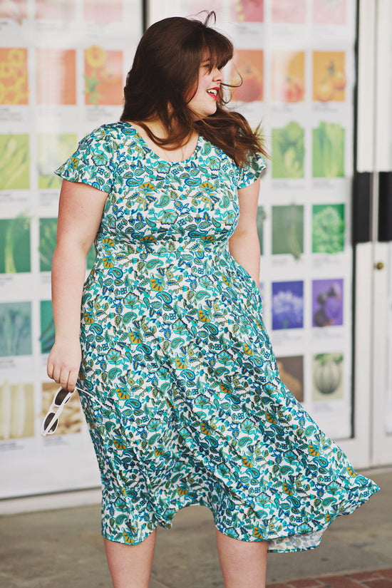 Emily Dress - Calypso Paisley