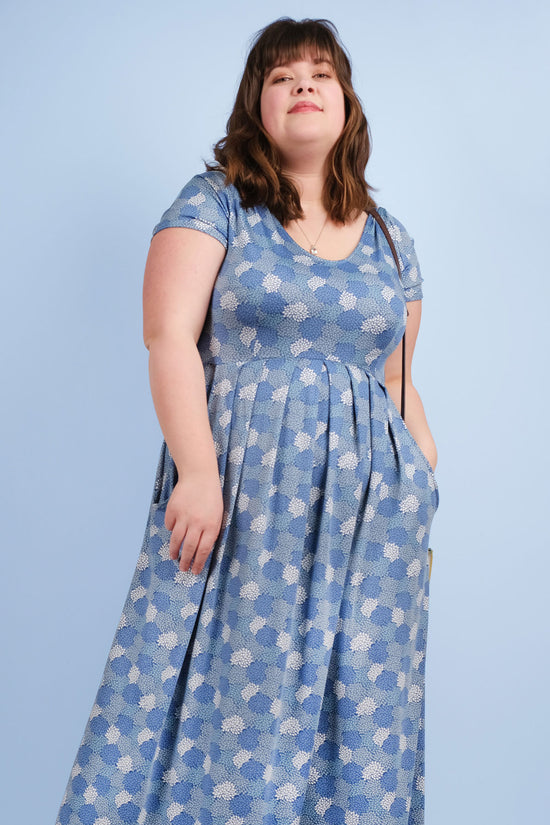 Load image into Gallery viewer, Jessica Dress - Blues in Bloom FINAL SALE
