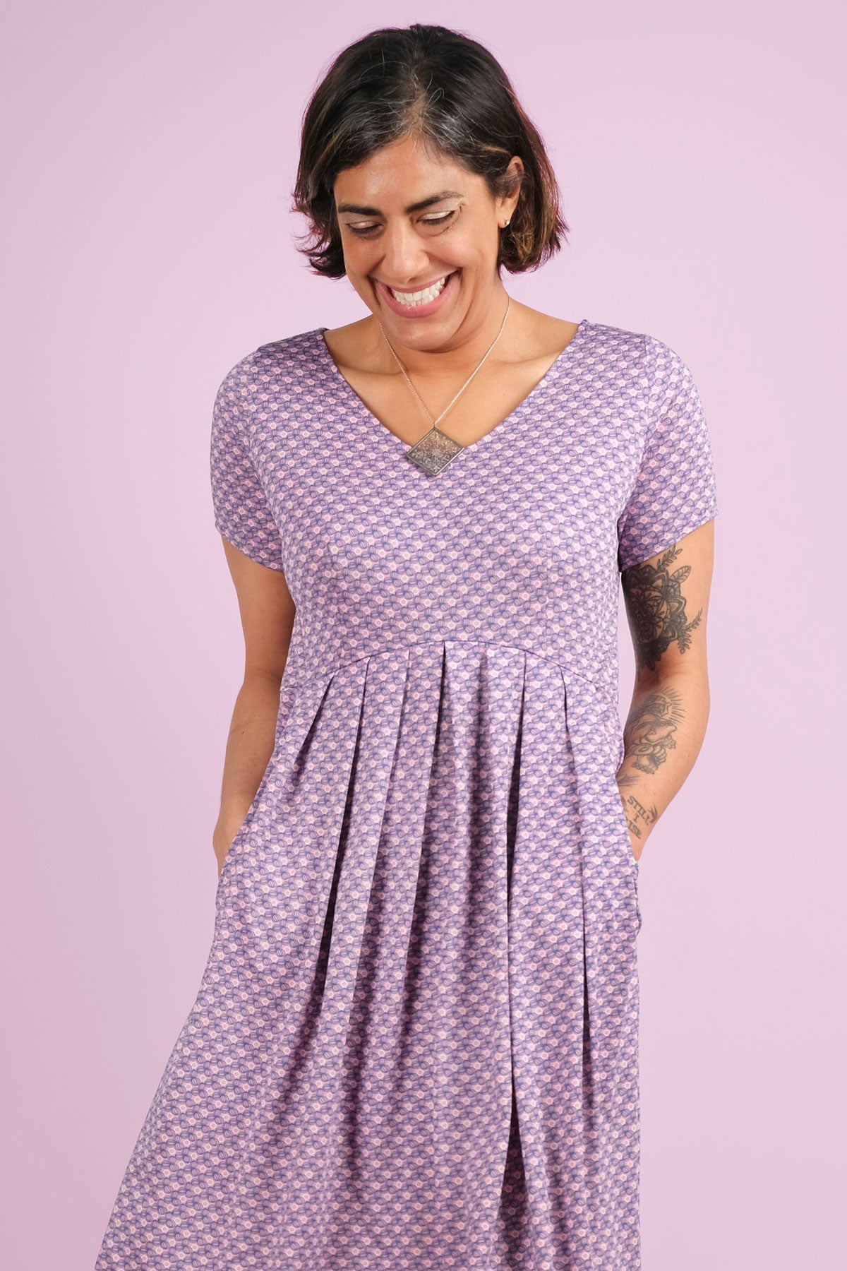 Load image into Gallery viewer, Jessica Dress - Lady Lilac FINAL SALE
