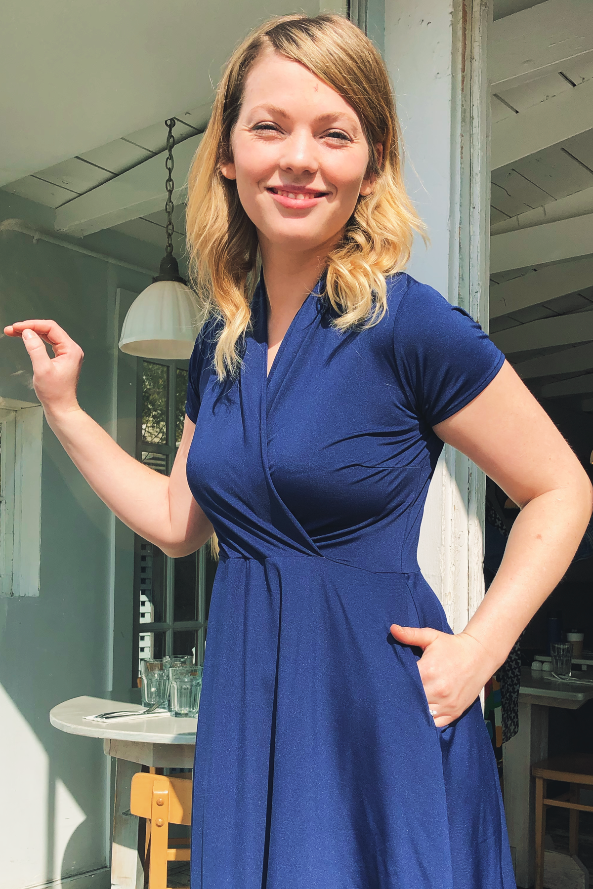 Joan Dress in Navy by Karina Dresses