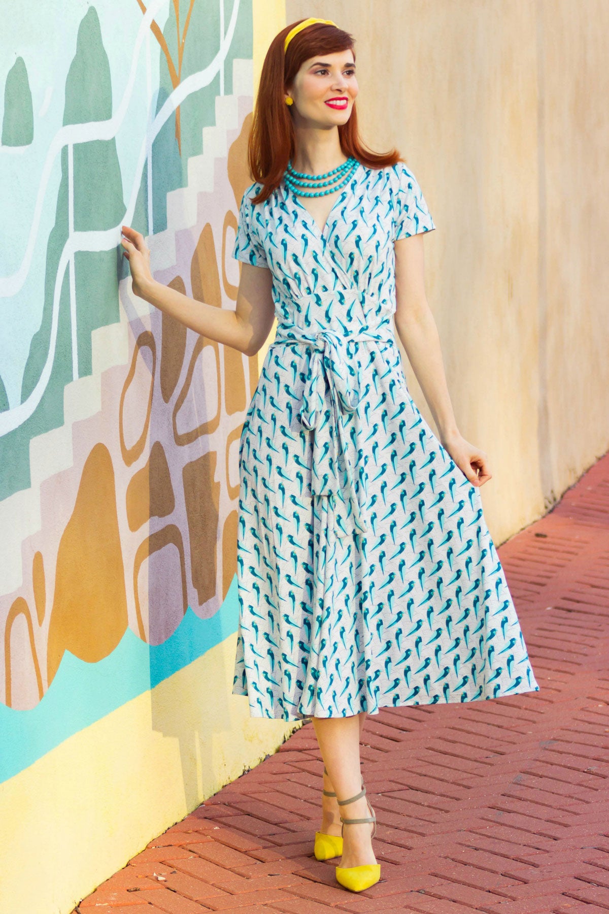 Margaret Dress - Birds of Paradise FINAL SALE
