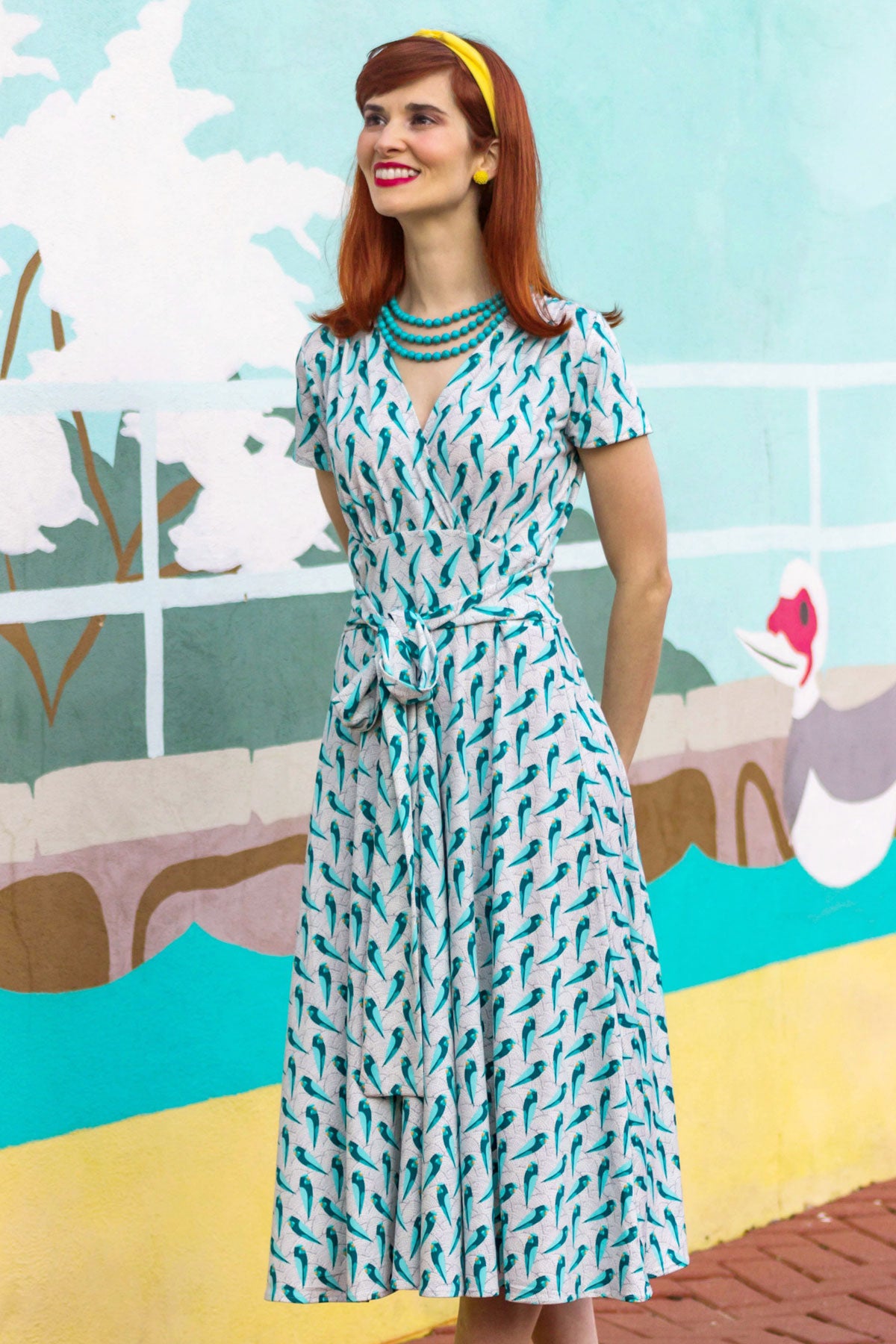 Margaret Dress - Birds of Paradise FINAL SALE