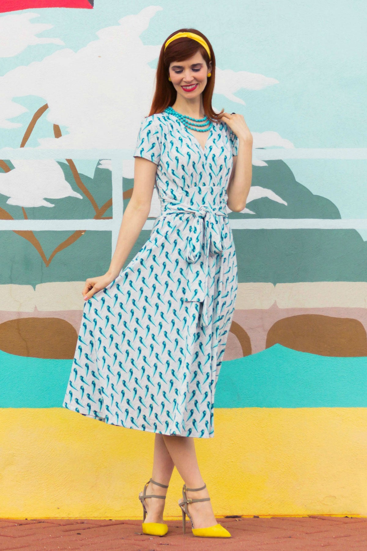 Margaret Dress - Birds of Paradise FINAL SALE