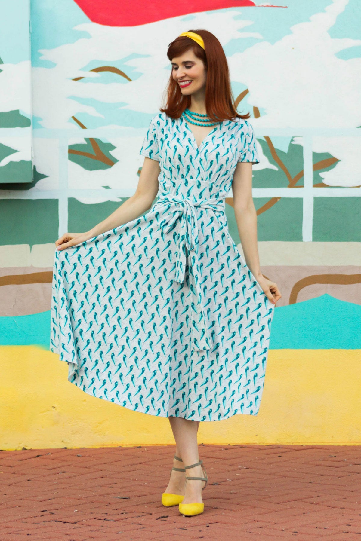 Margaret Dress - Birds of Paradise FINAL SALE