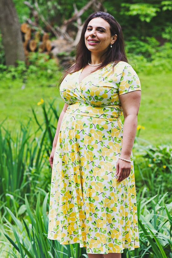 Margaret Dress - Lemons FINAL SALE