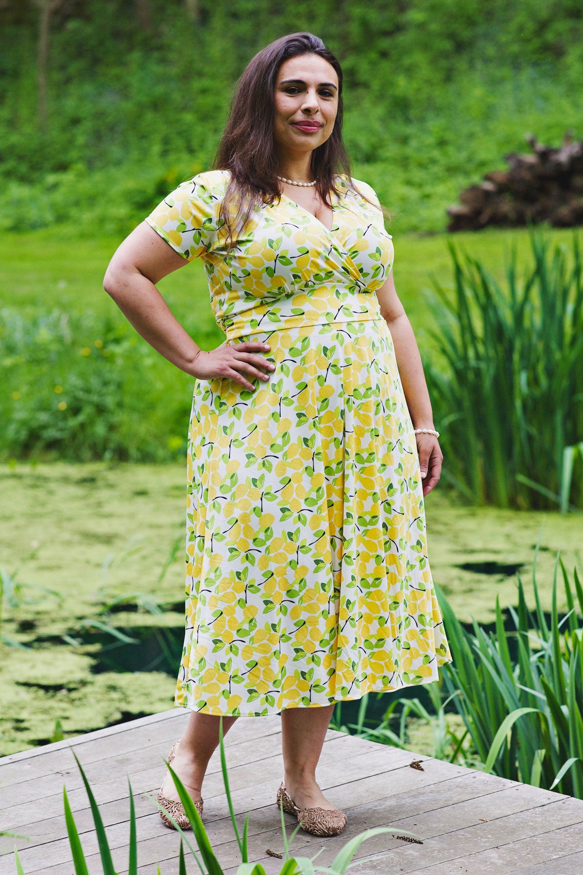Margaret Dress - Lemons FINAL SALE