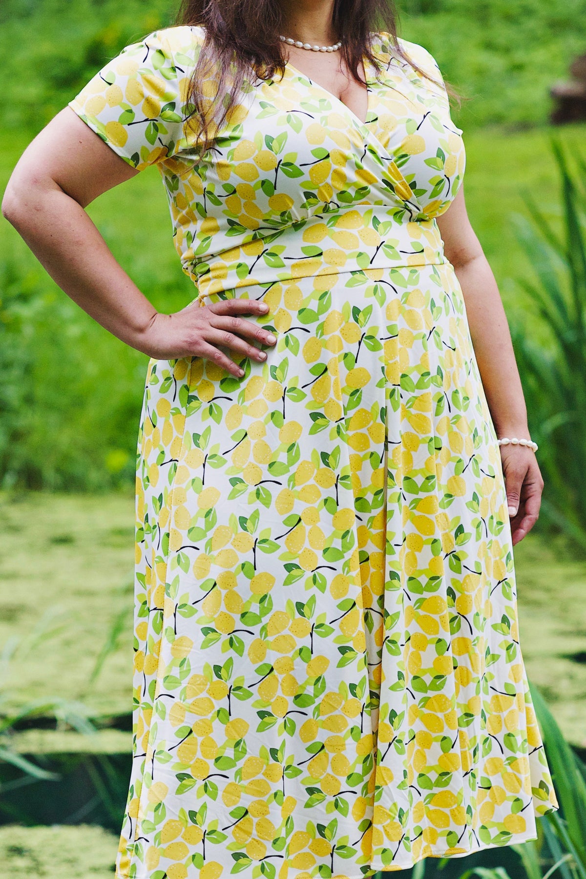 Margaret Dress - Lemons FINAL SALE