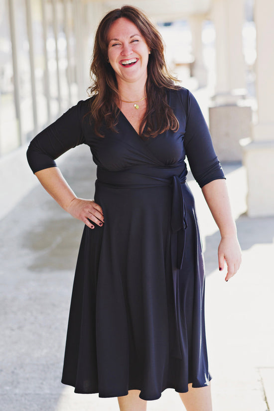 Margaret Dress in Black by Karina Dresses