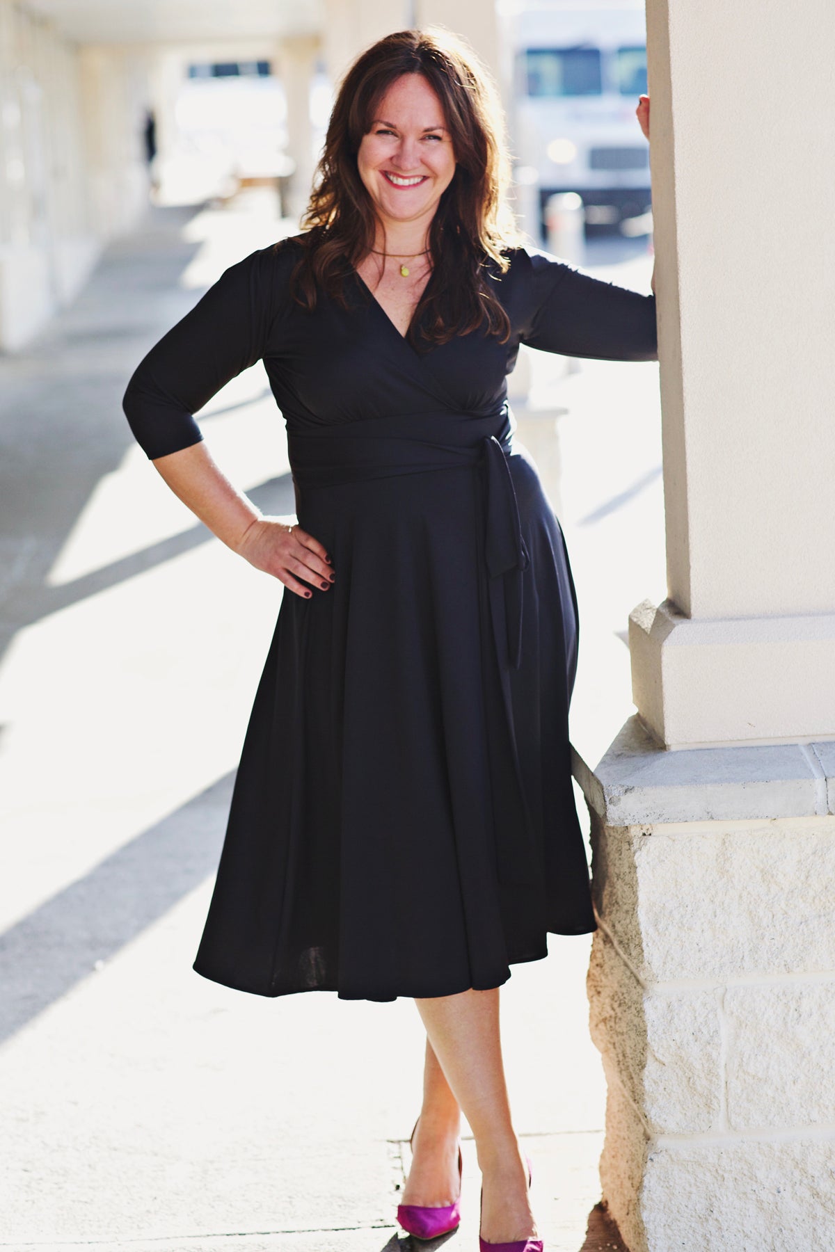 Margaret Dress in Black by Karina Dresses