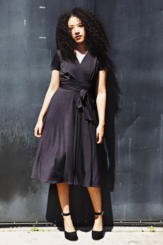 Margaret Dress in Solid Black by Karina Dresses