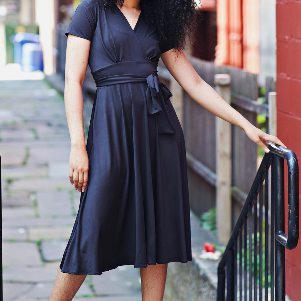 
                  
                    Margaret Dress in Solid Black by Karina Dresses
                  
                