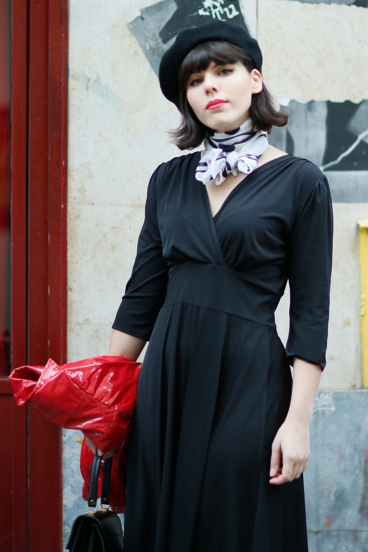 Load image into Gallery viewer, Megan Dress (3/4 Sleeves) - Black
