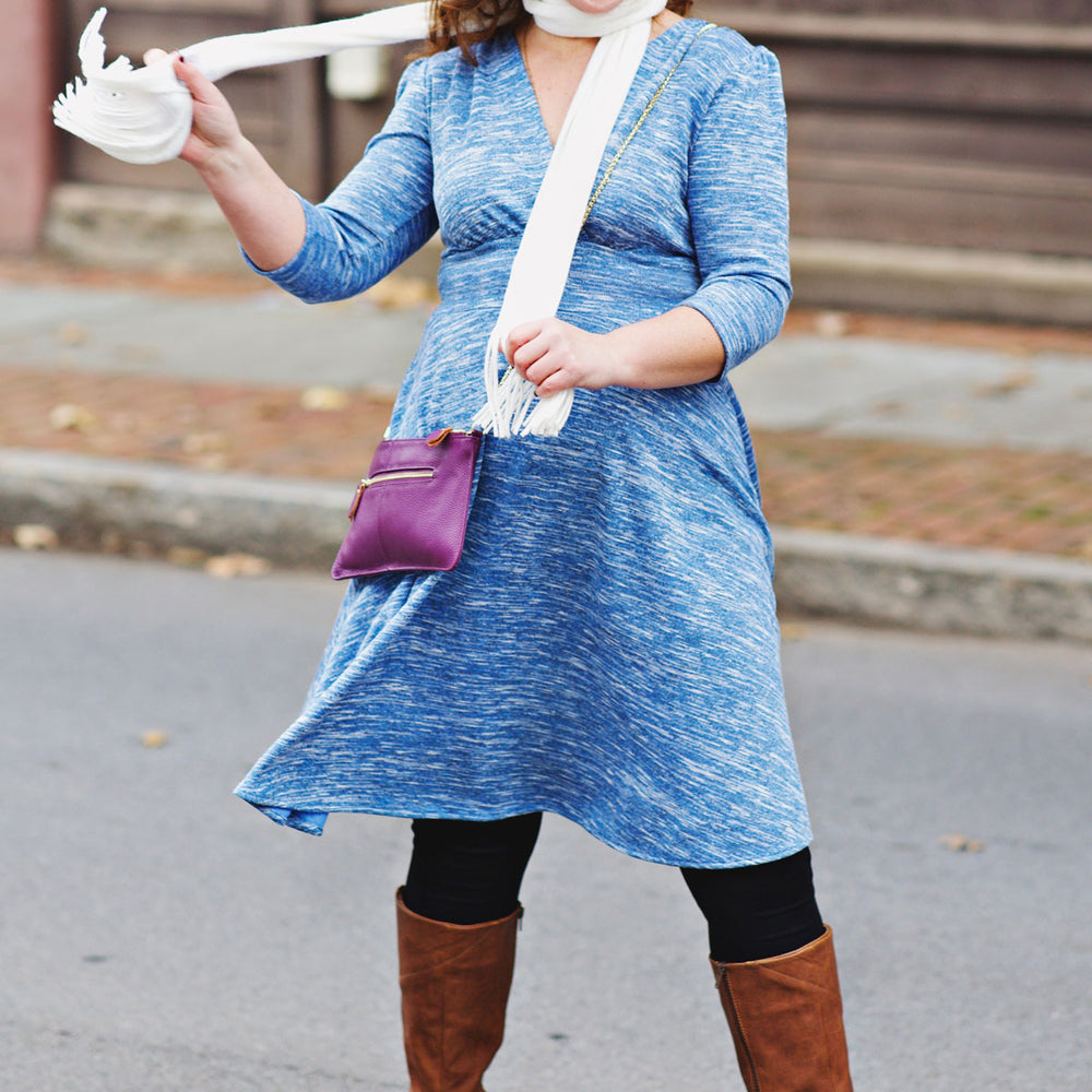 
                  
                    Megan Dress in Marled Marina Knit by Karina Dresses
                  
                