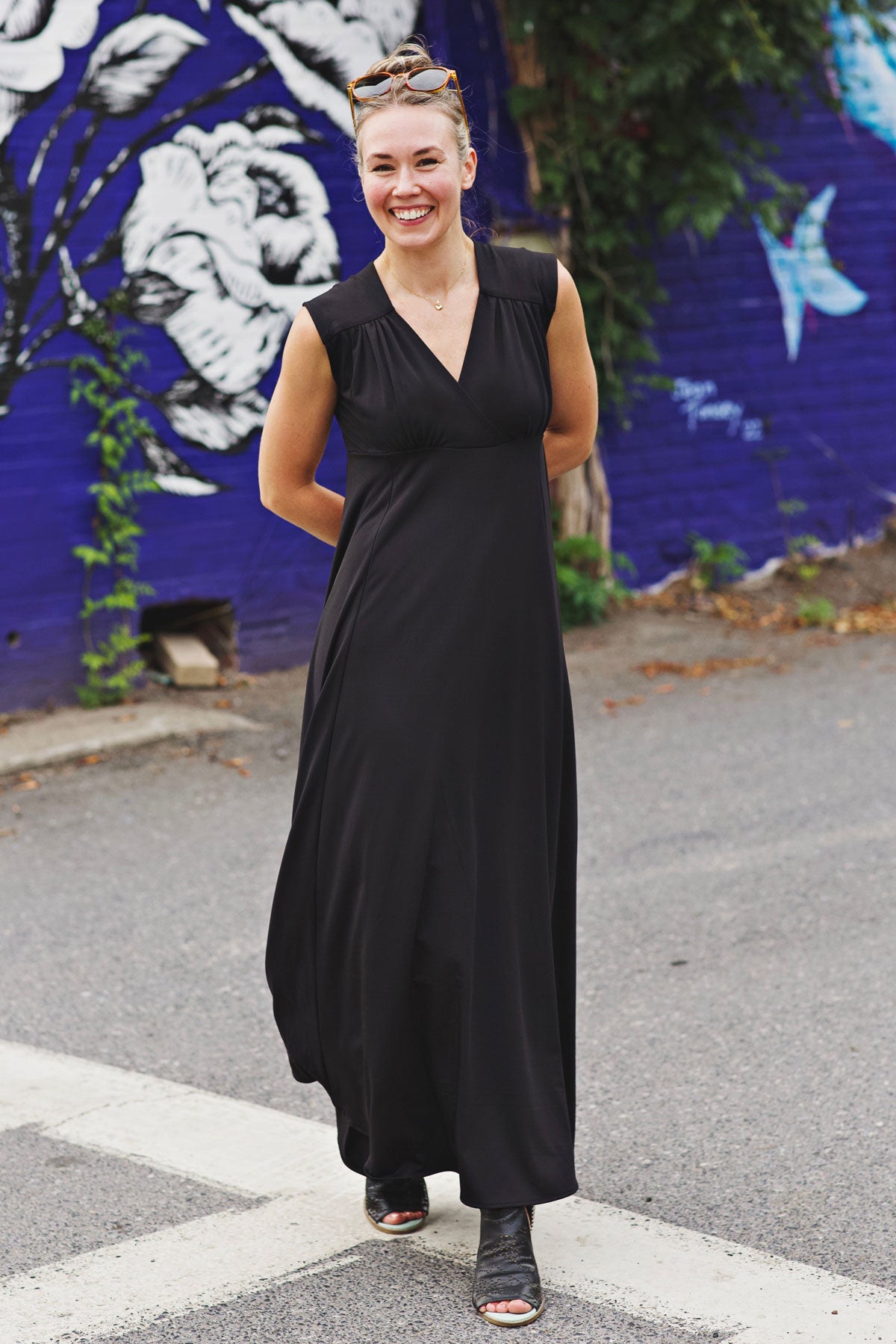 Load image into Gallery viewer, Nadine Dress in Black by Karina Dresses

