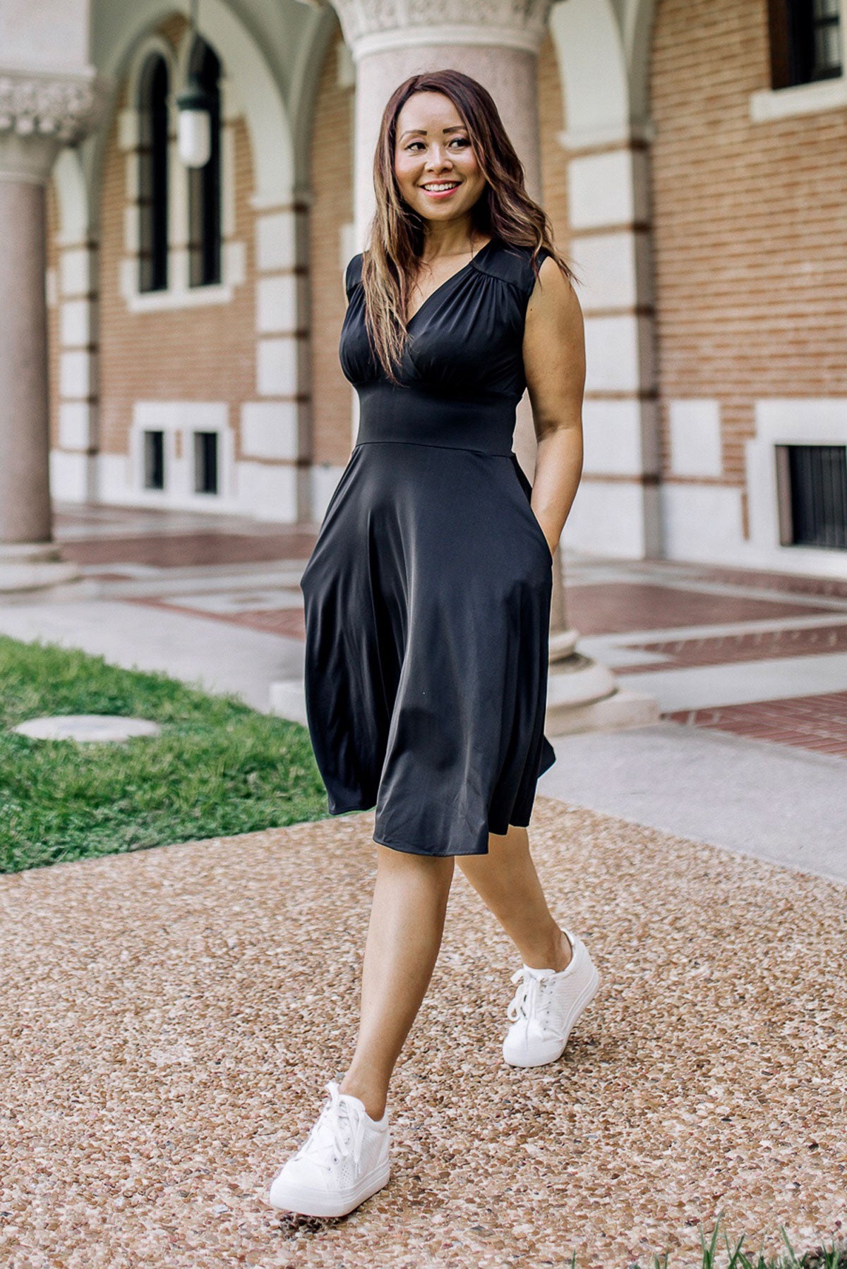 Nora Dress - Solid Black – karina dresses
