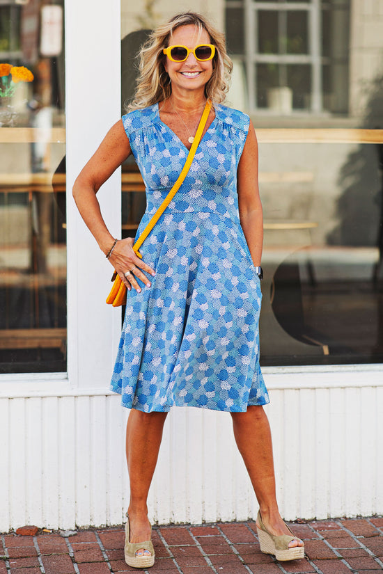 Nora Dress - Blues in Bloom