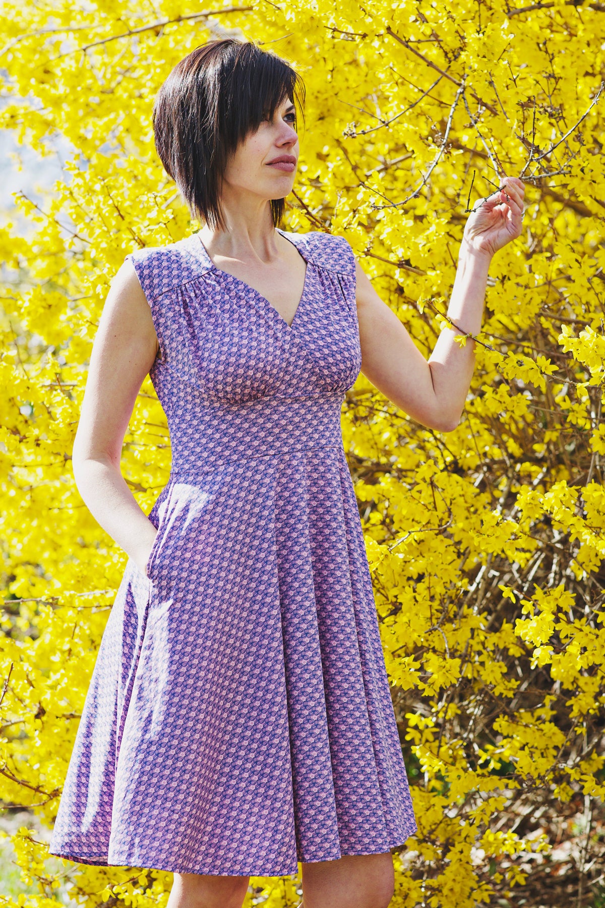 Nora Dress in Lady Lilac by Karina Dresses