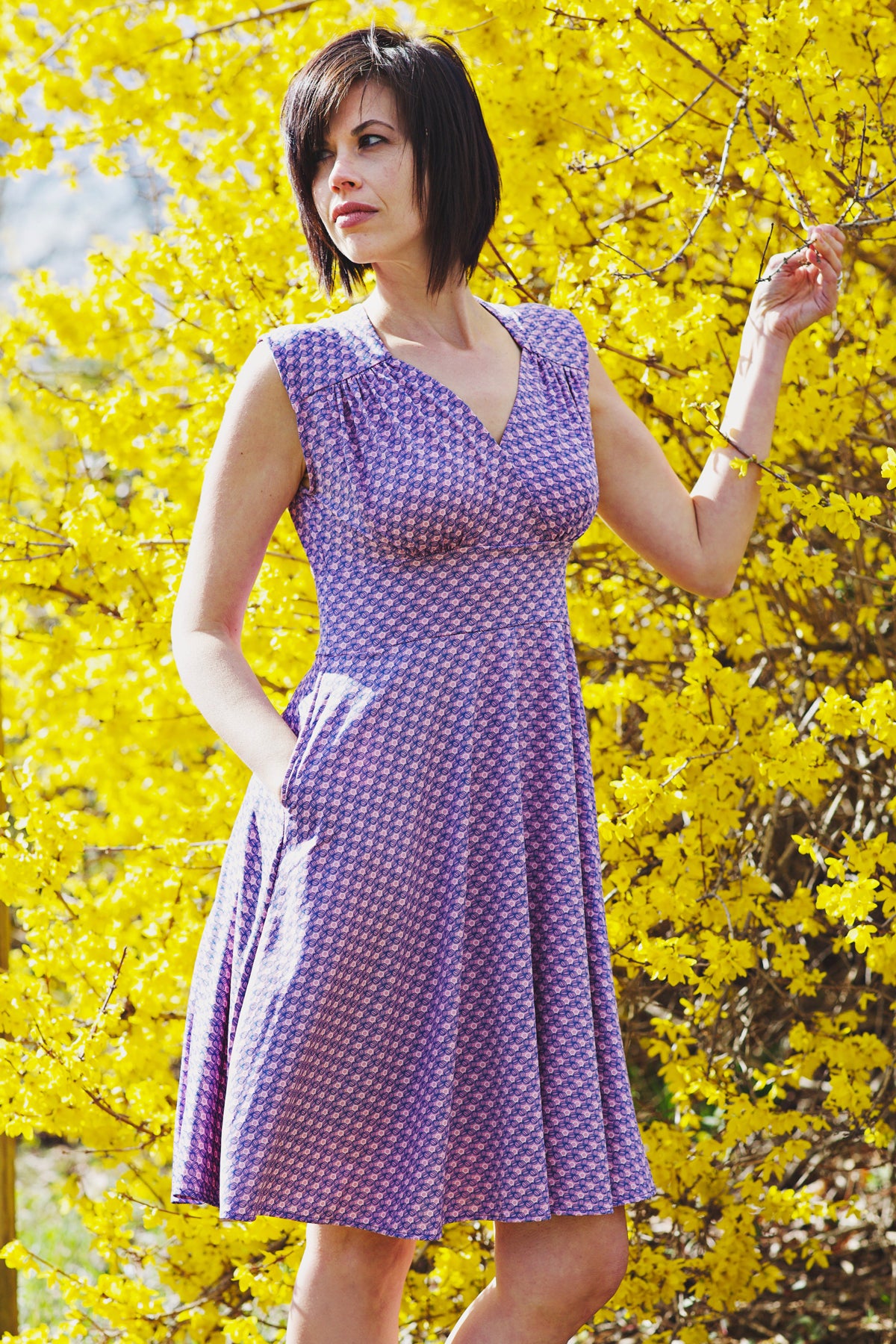 Nora Dress in Lady Lilac by Karina Dresses