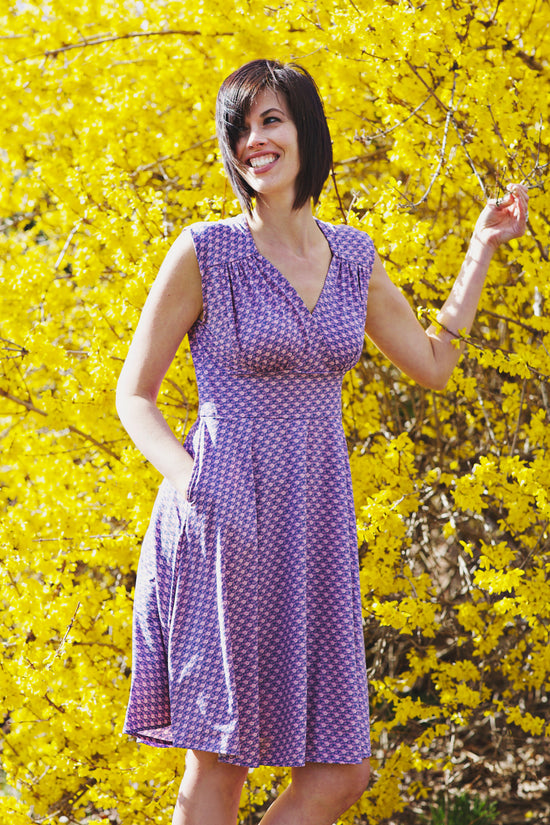 Load image into Gallery viewer, Nora Dress in Lady Lilac by Karina Dresses
