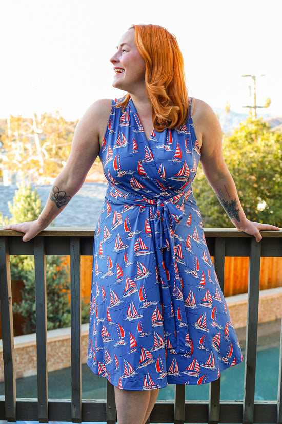 Load image into Gallery viewer, Ruby Dress in Sail Away by Karina Dresses
